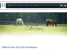 Tablet Screenshot of cafra-arabians.com